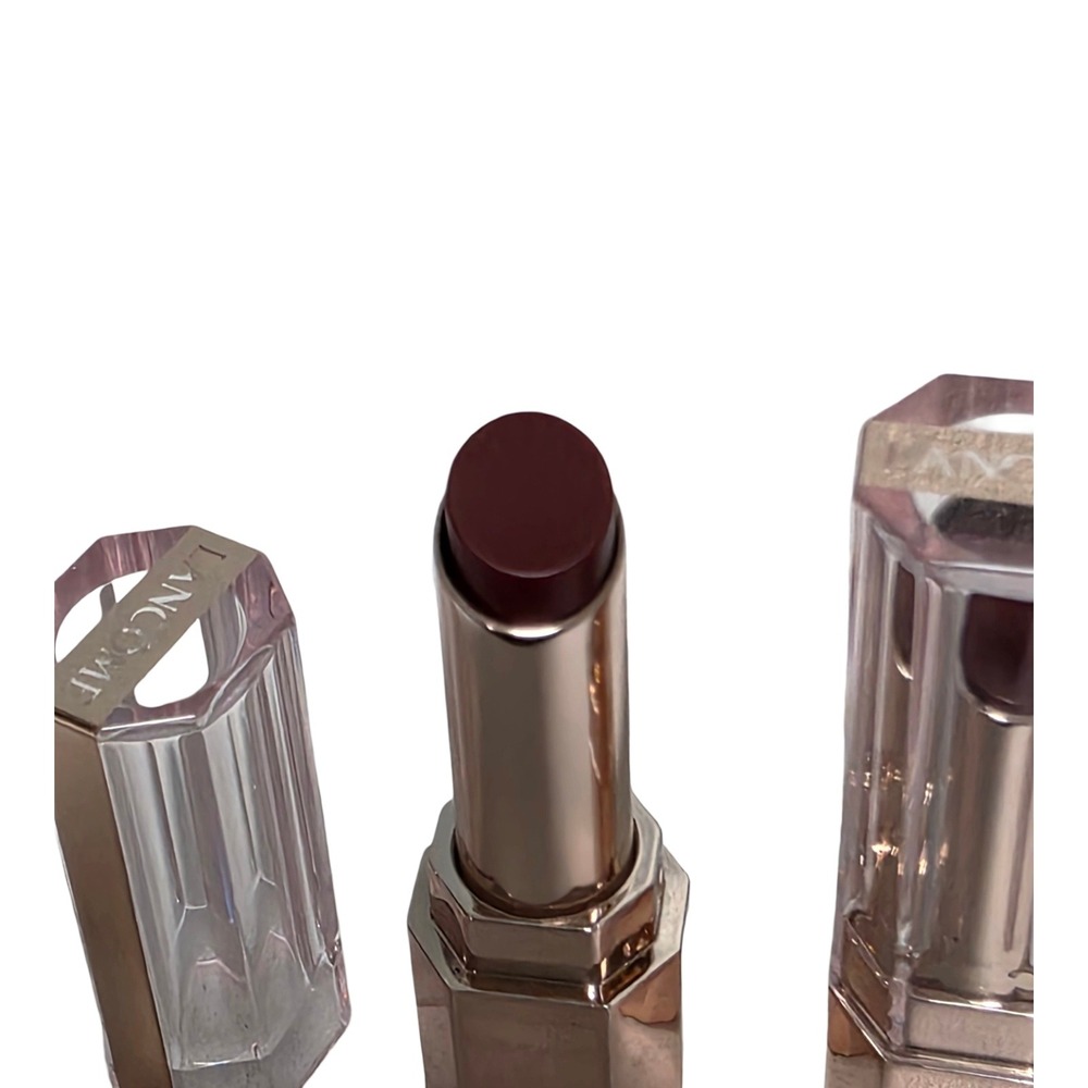 2 X Lancome L'Absolu Mademoiselle Shine Lipstick Rose Gold Berry Plum Hydrating - Picture 4 of 12